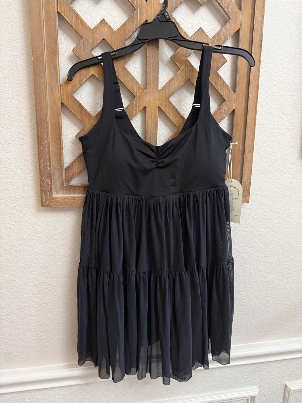 Blogilates Women’s Sweetheart Babydoll Dress black size large nwt